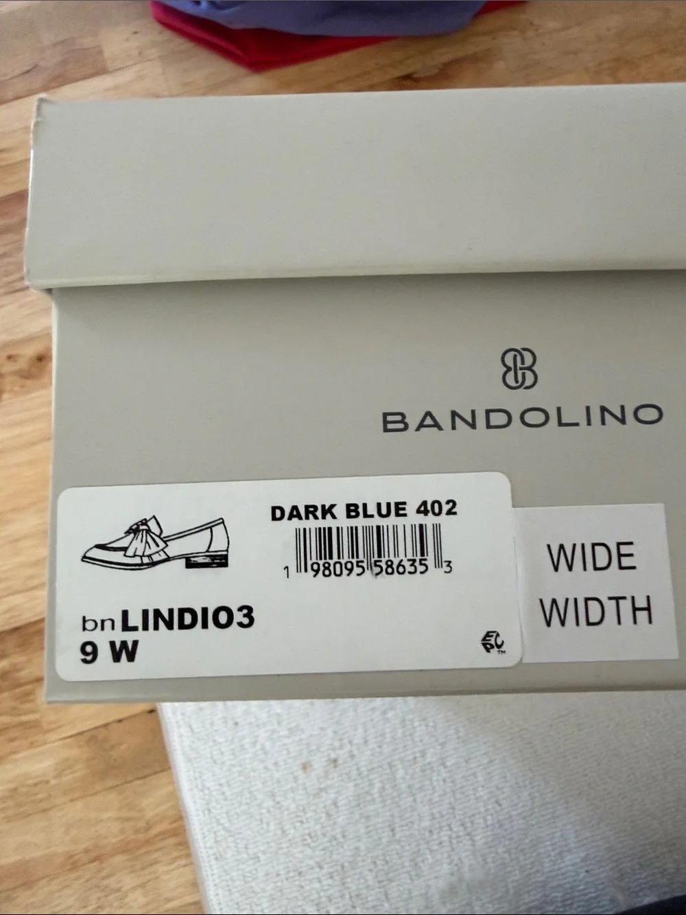 Bandolino Blue  Patent Loafers with Fabric Bow